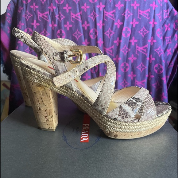 prada platform cork sandals - Picture 8 of 9